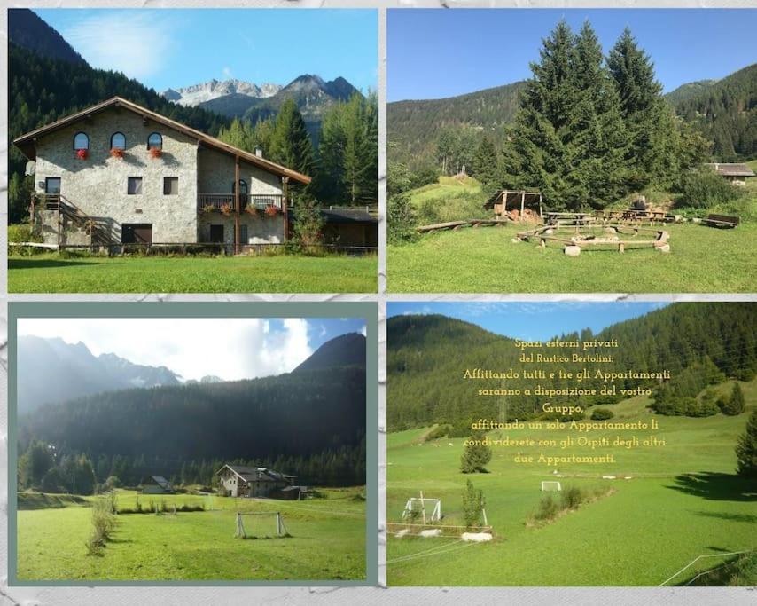 Chalet Rustico Bertolini Per Gruppi! Villa Vermiglio Buitenkant foto