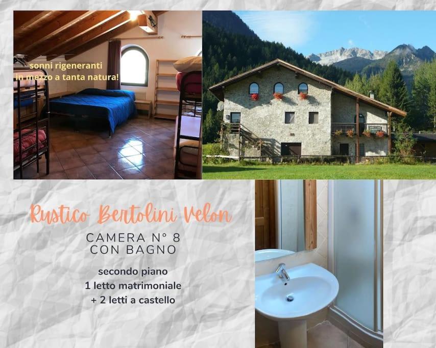 Chalet Rustico Bertolini Per Gruppi! Villa Vermiglio Buitenkant foto