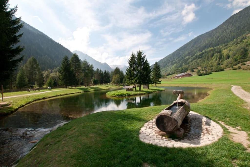 Chalet Rustico Bertolini Per Gruppi! Villa Vermiglio Buitenkant foto
